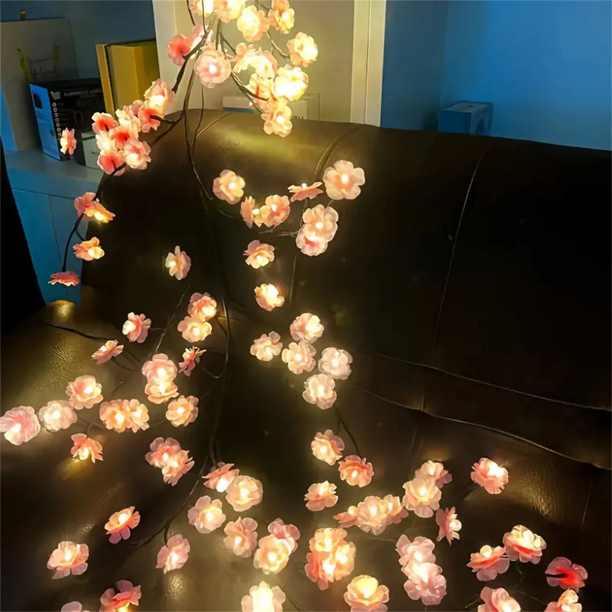 Cherry Blossom LED Tree Light – 96 LEDs with USB Power & 8 Modes