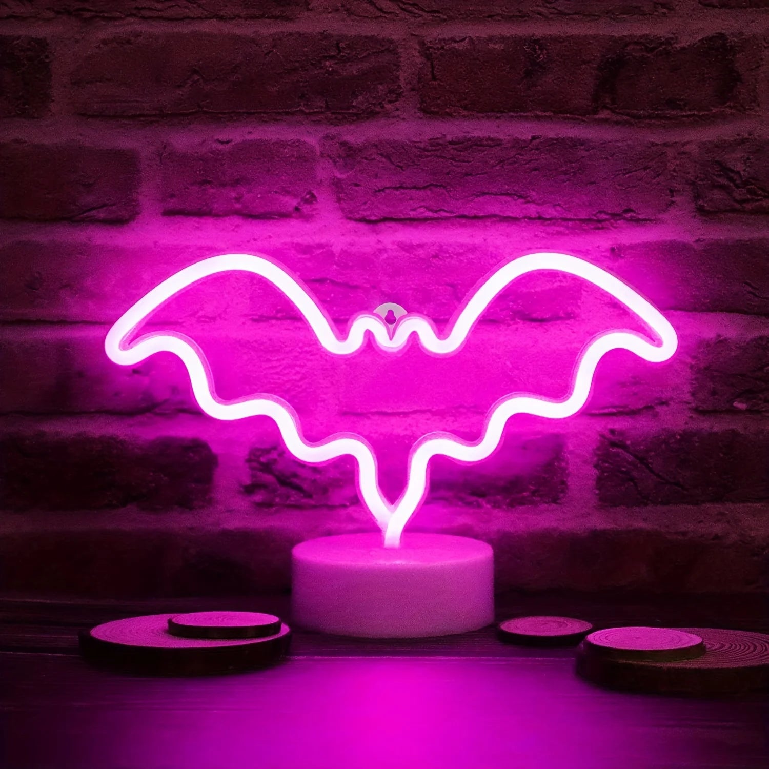 Halloween Atmosphere LED Neon Sign – USB or Battery Powered Wall Light