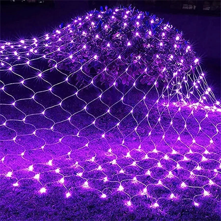 Holidays LED Net Mesh Lights – Fairy Curtain Garland