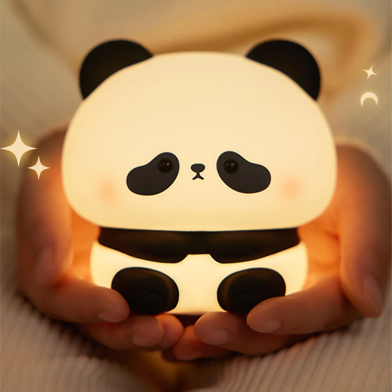Cute Animal Night Light – Panda, Capybara, Axolotl & More (USB Rechargeable)