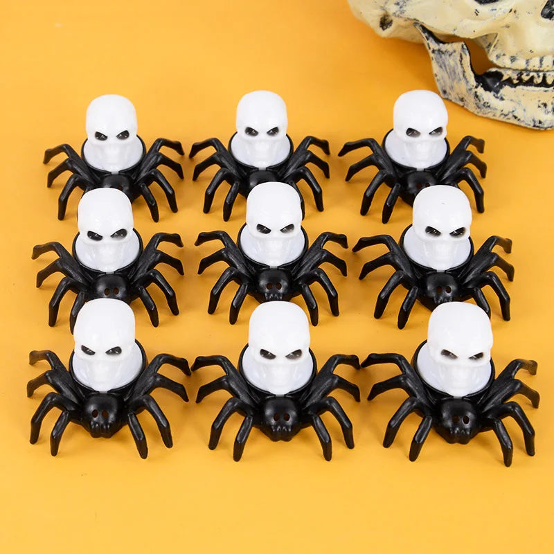 Halloween LED Candle Lights – Spider & Skull Decorative Lamps