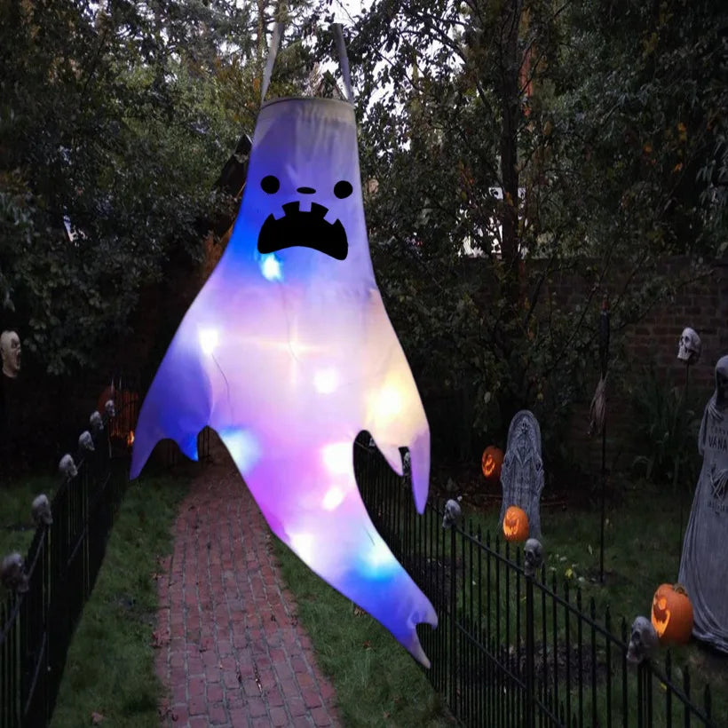 Halloween Hanging Ghost Lights – Large LED Outdoor Decoration