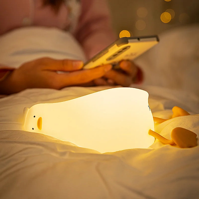 Cute Animal Night Light – Panda, Capybara, Axolotl & More (USB Rechargeable)