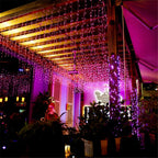 2025 LED Icicle Curtain String Lights – 8-Mode Fairy Lights for Holidays & Parties