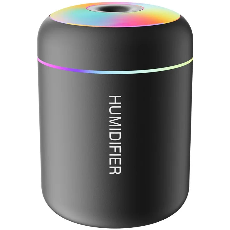 Mini USB Air Humidifier – 180ml Aroma Diffuser with LED Light