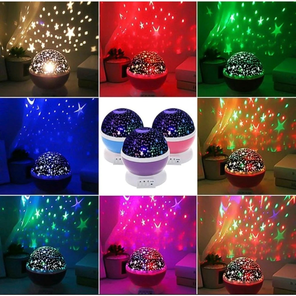 Galaxy Projector Night Light – Rotating Starry Sky & Moon Lamp for Kids