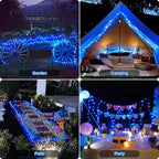Solar String Lights – Waterproof 8-Mode Copper Wire Fairy Lights