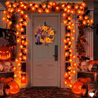 Halloween Maple Leaf String Lights – LED Garland for Fall Décor