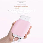 Mini Folding LED Makeup Mirror – USB Rechargeable with 2X Magnification