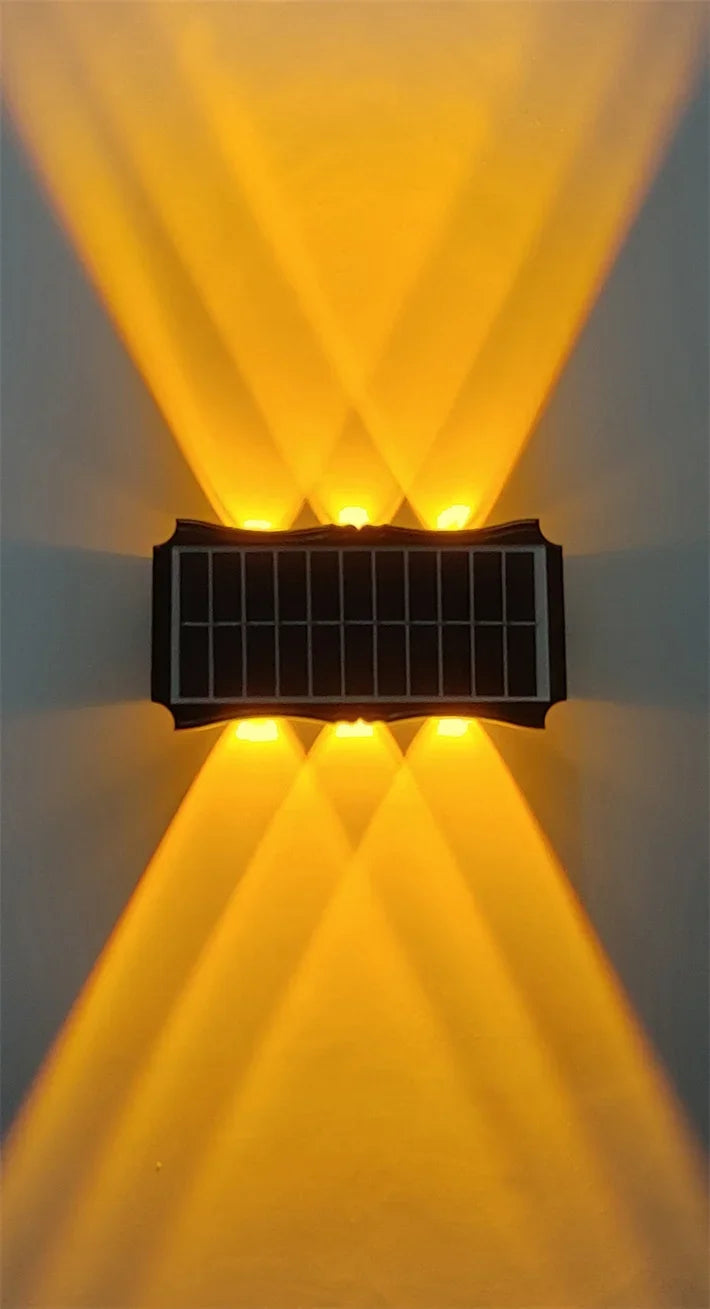 Solar LED Wall Lamp – Up & Down Outdoor Waterproof Lighting