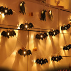 Halloween Bat, Crow, Spider LED String Lights – 1.5M Battery Operated