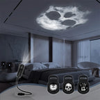Halloween Skull Projection Lamp – 360° Rotating LED Night Light with Interchangeable Patterns