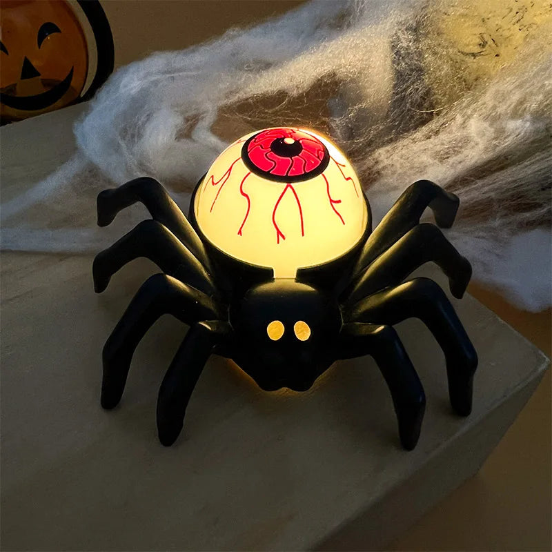 Halloween LED Candle Lights – Spider & Skull Decorative Lamps