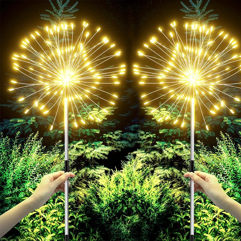 Solar Firework Lights – 420LED Outdoor Garden Décor