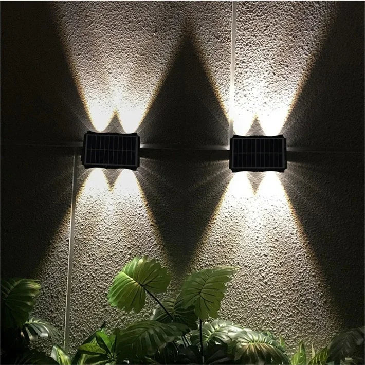 Solar LED Wall Lamp – Up & Down Outdoor Waterproof Lighting