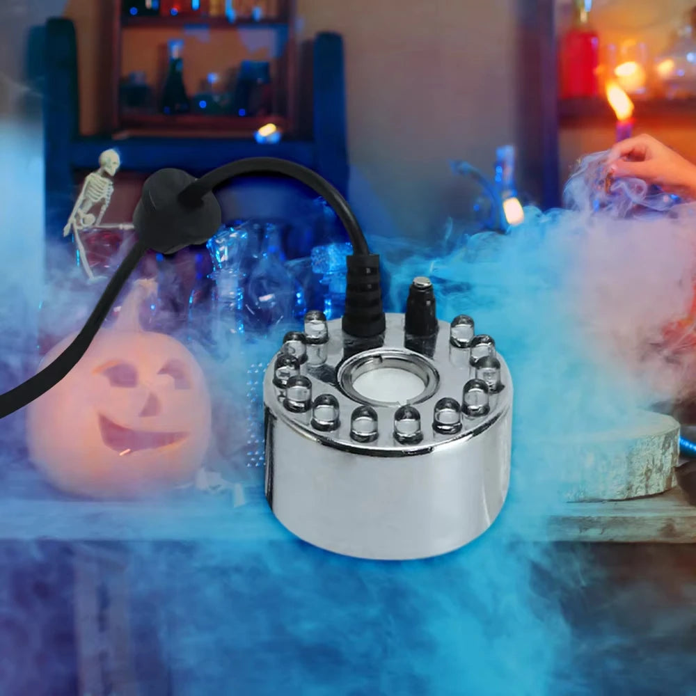 Halloween Mini Fog Machine – LED Mist Maker Decoration