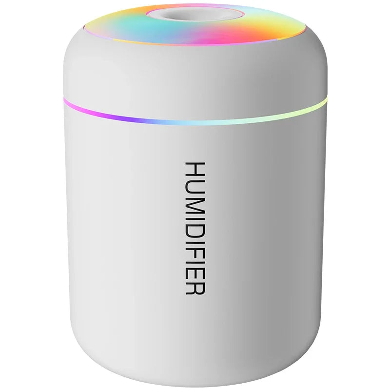 Mini USB Air Humidifier – 180ml Aroma Diffuser with LED Light