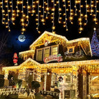 2025 LED Icicle Curtain String Lights – 8-Mode Fairy Lights for Holidays & Parties