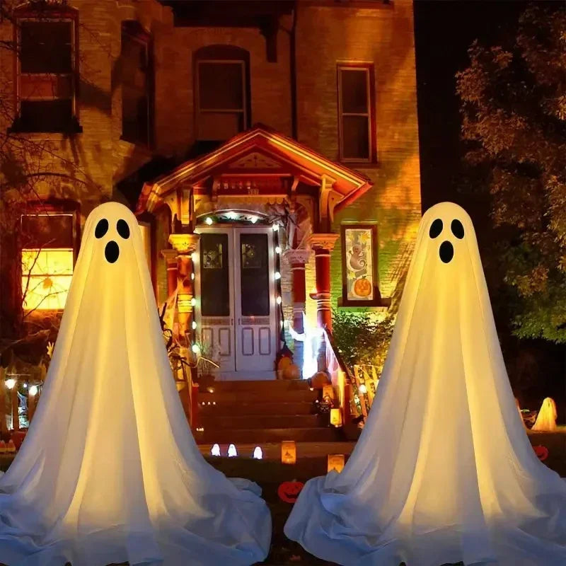Standing Ghost Halloween Decoration with LED Lights – 49"