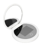UV Camera Makeup Mirror – 2X Magnification Travel Pocket Mirror with LED Light