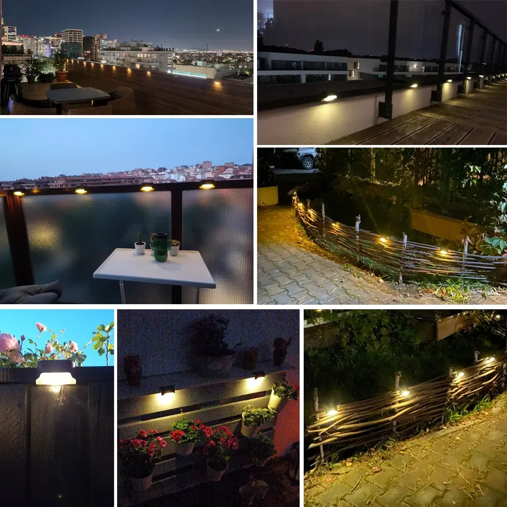 Solar LED Step Lights – Waterproof Outdoor Stair & Fence Lighting