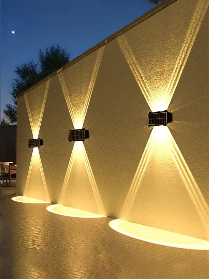 Solar LED Wall Lamp – Up & Down Outdoor Waterproof Lighting