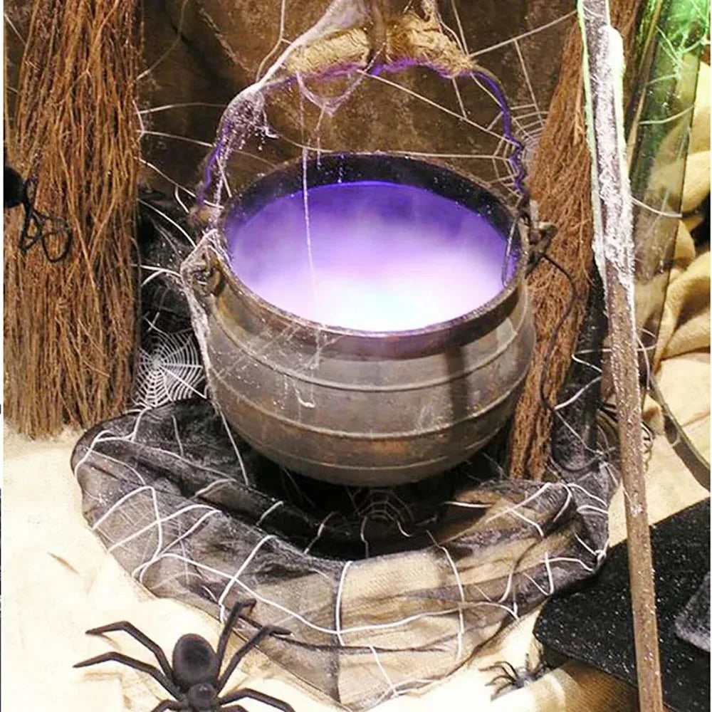 Halloween Mini Fog Machine – LED Mist Maker Decoration