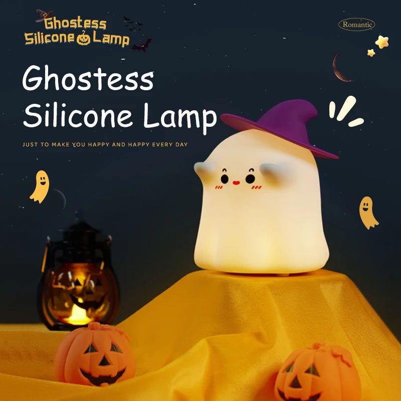 Halloween LED Night Light – Mushroom, Pumpkin & Ghost