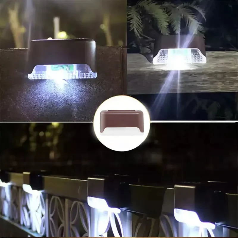 Solar LED Step Lights – Waterproof Outdoor Stair & Fence Lighting