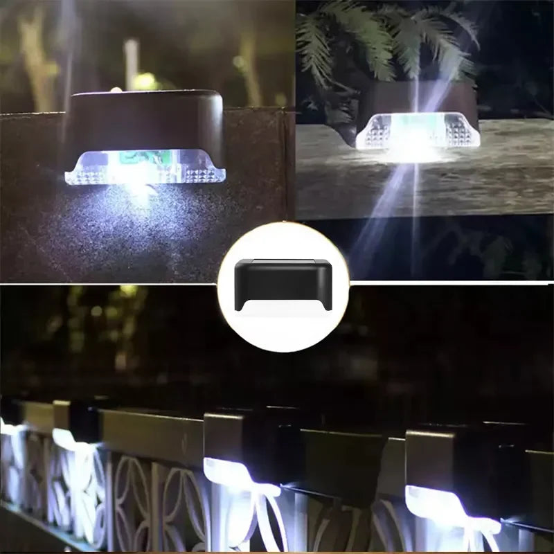 Solar LED Step Lights – Waterproof Outdoor Stair & Fence Lighting