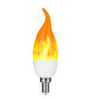 LED Flame Effect Bulb – E14/E27 Flickering Fire Light
