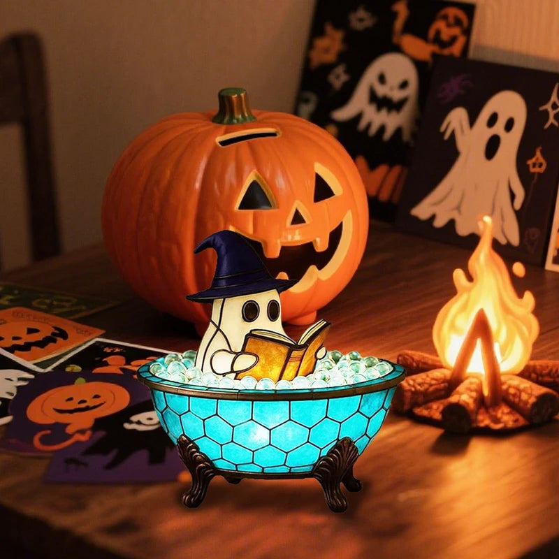 Halloween Ghost Bubble Bath LED Light – Color-Changing Mood Lamp