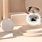 UV Camera Makeup Mirror – 2X Magnification Travel Pocket Mirror with LED Light