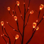 Halloween LED Black Tree with Pumpkins – 45cm Tabletop Light
