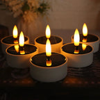 Solar Tea Light Candles – 6PCS Waterproof Flameless LED