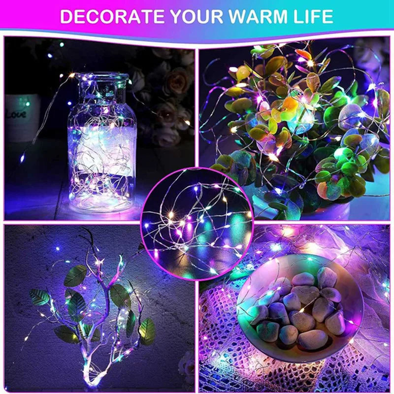 LED Fairy Copper Wire String Lights – Battery Powered (1M–20M)