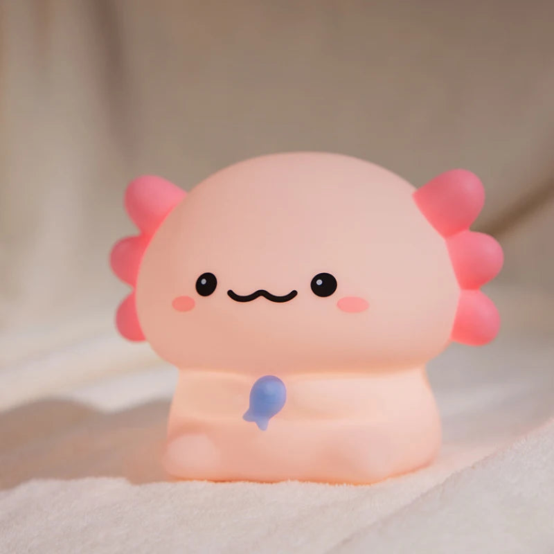 Cute Animal Night Light – Panda, Capybara, Axolotl & More (USB Rechargeable)
