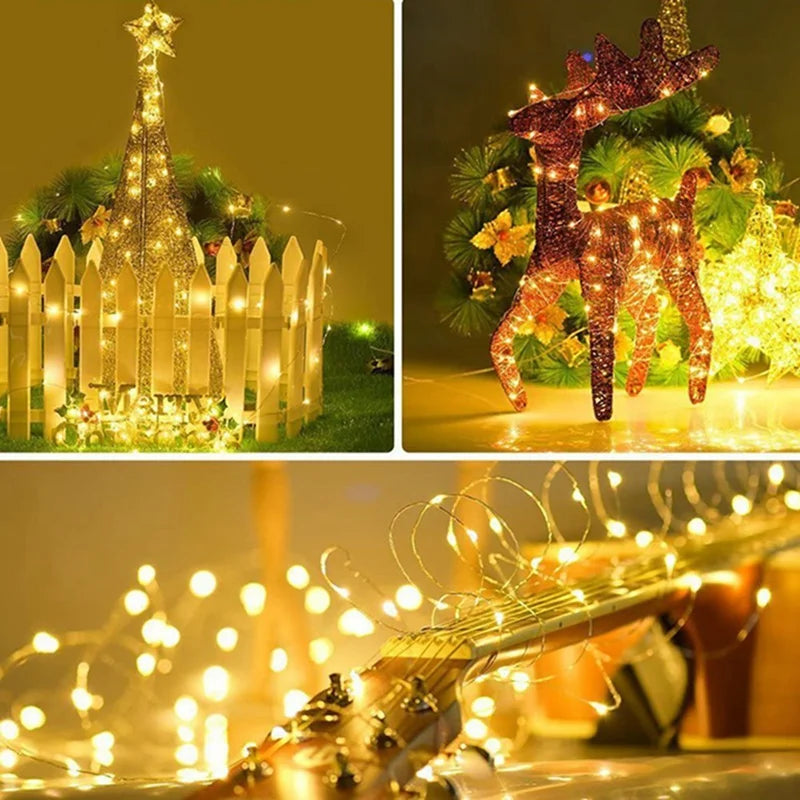 LED Fairy Copper Wire String Lights – Battery Powered (1M–20M)