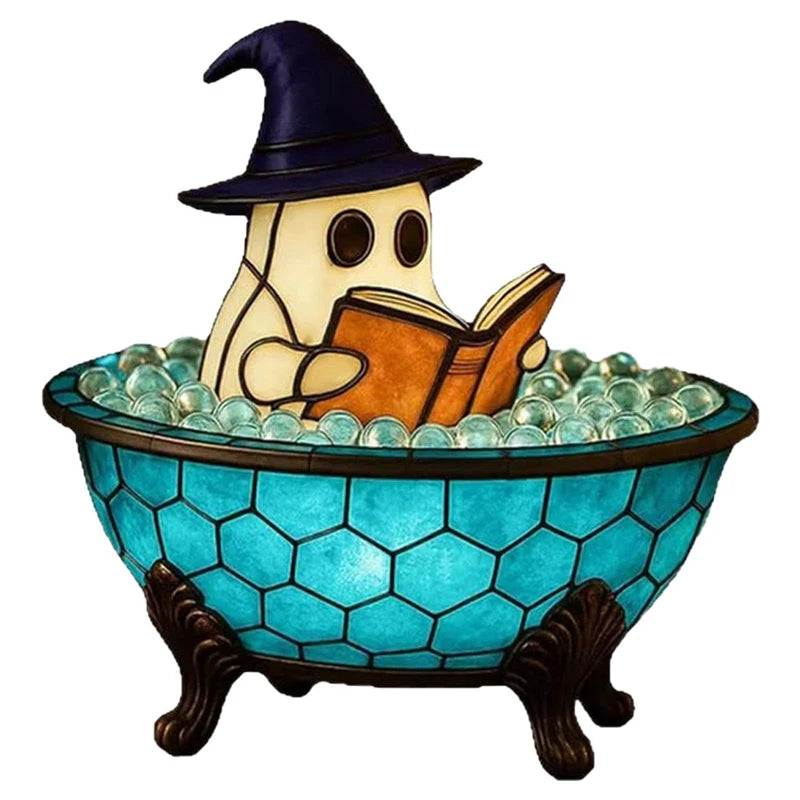 Halloween Ghost Bubble Bath LED Light – Color-Changing Mood Lamp