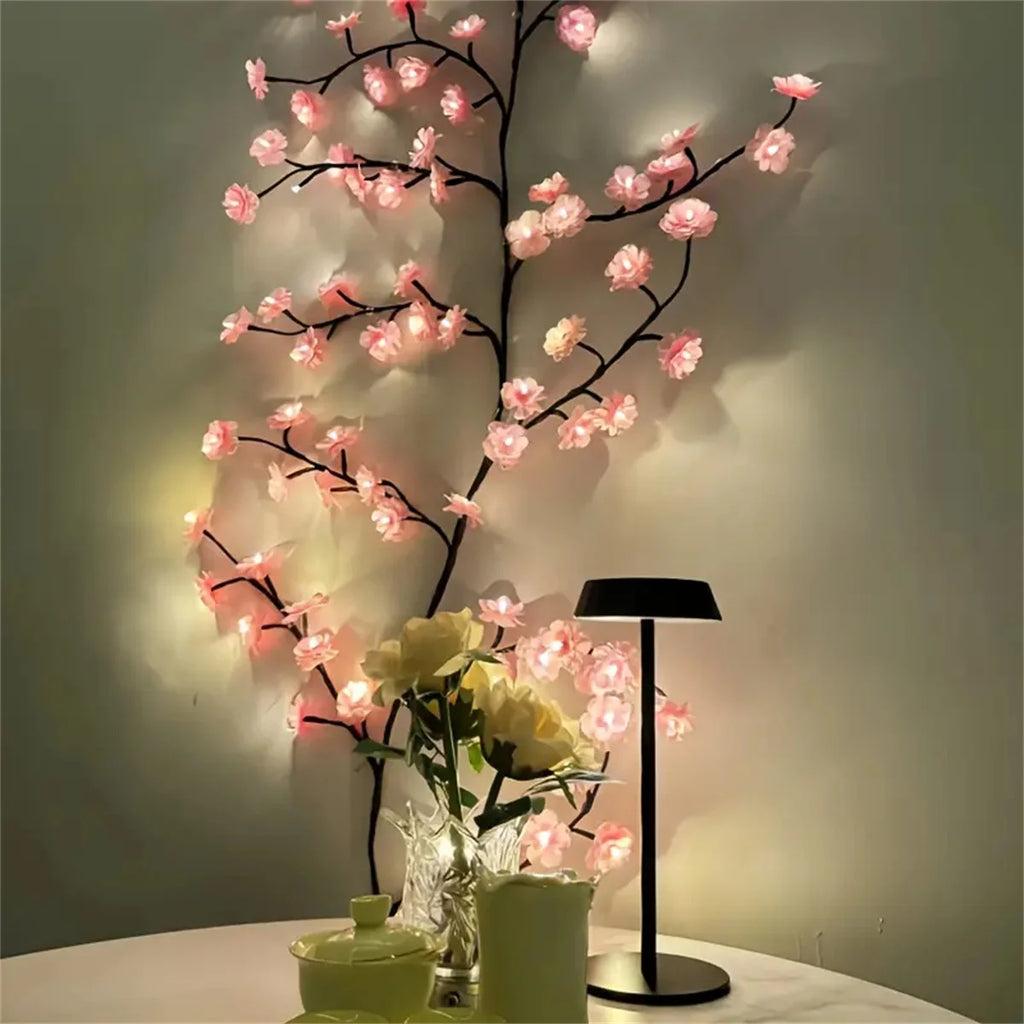 Cherry Blossom LED Tree Light – 96 LEDs with USB Power & 8 Modes