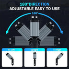 4-in-1 Retractable Car Charger – Dual Ports, Type-C Fast Charge & Starry Sky Light