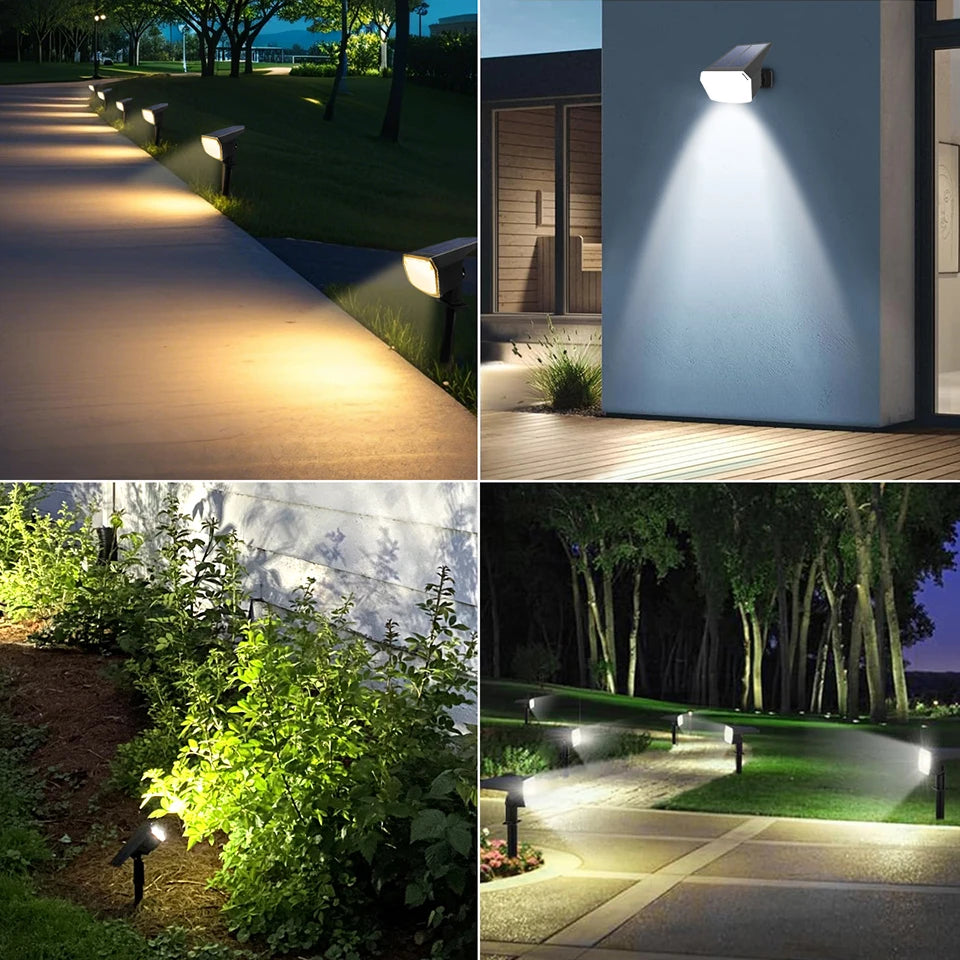 Solar Spotlights – 3-Mode Dimmable Waterproof Garden Lights