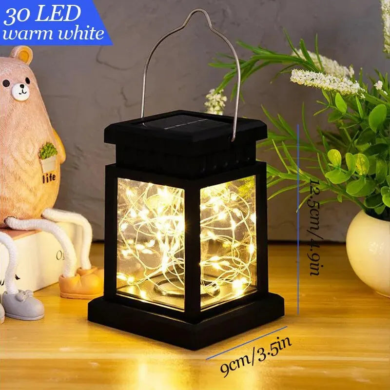 Solar Lantern Lights Outdoor – LED Hanging Garden Candle Lamps
