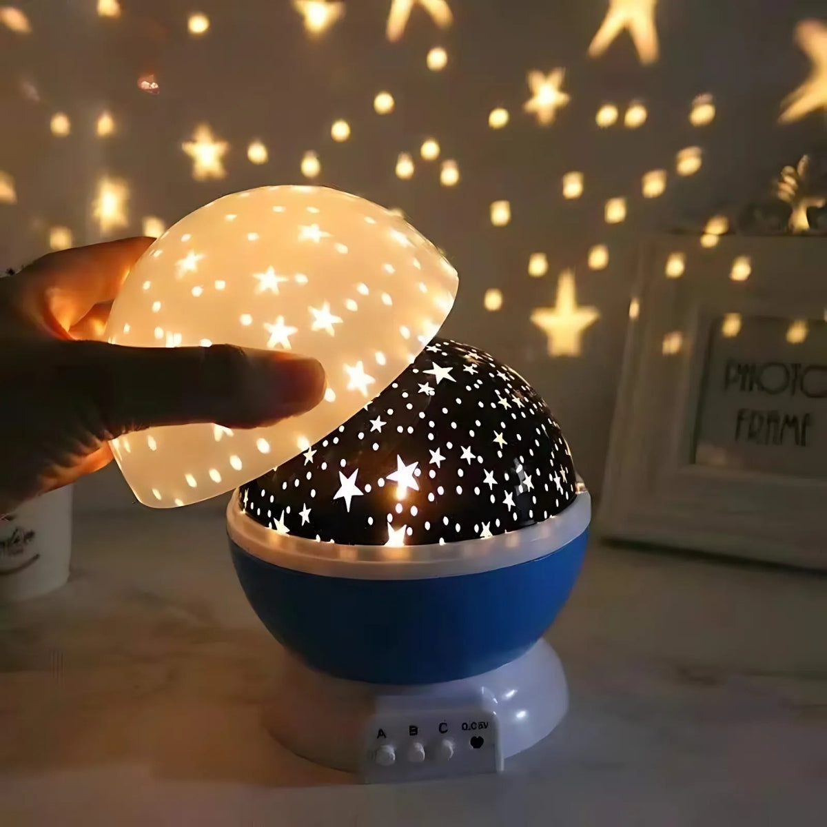 Galaxy Projector Night Light – Rotating Starry Sky & Moon Lamp for Kids