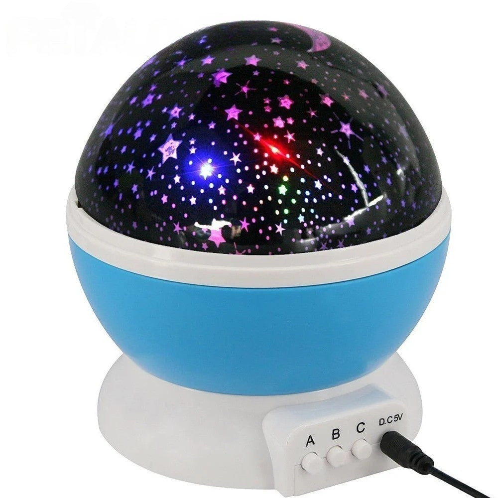 Galaxy Projector Night Light – Rotating Starry Sky & Moon Lamp for Kids