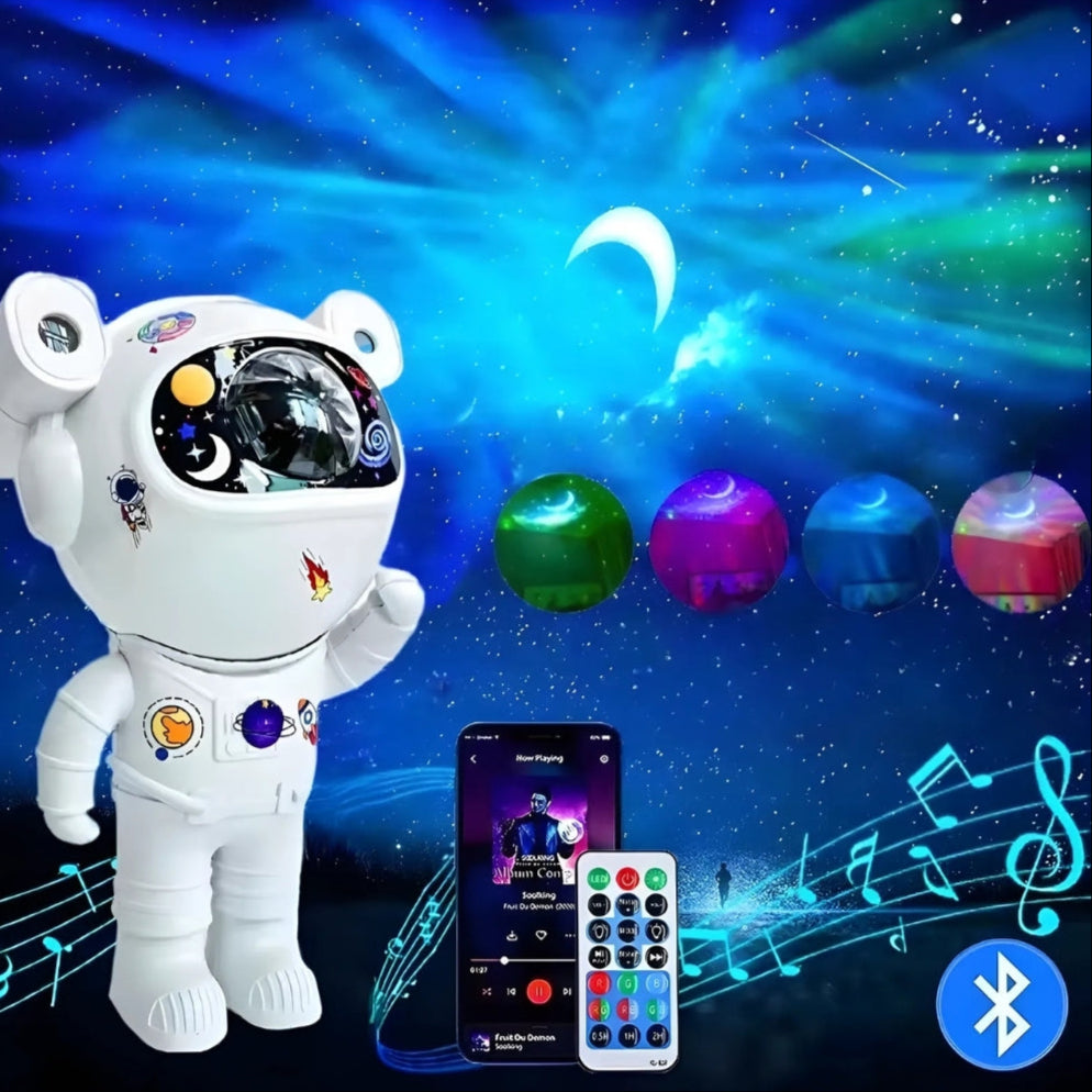 Smart Astronaut Galaxy Projector – 82 Effects – Bluetooth Starry Sky & Nebula Night Light