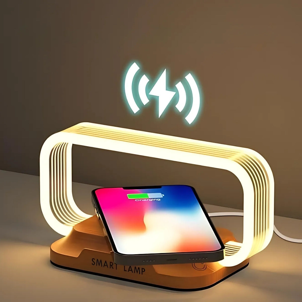 LED Wireless Charger Lamp – Touch Control Desk Light with Phone Stand